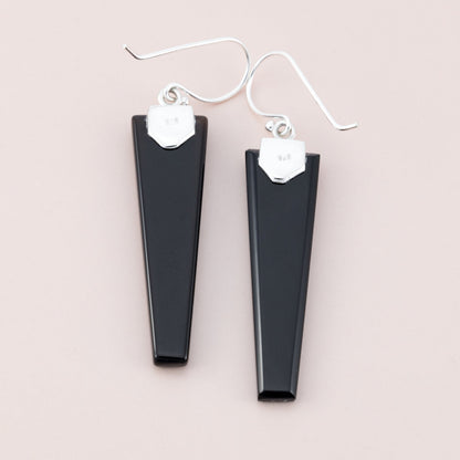 Black Onyx Drop Earrings