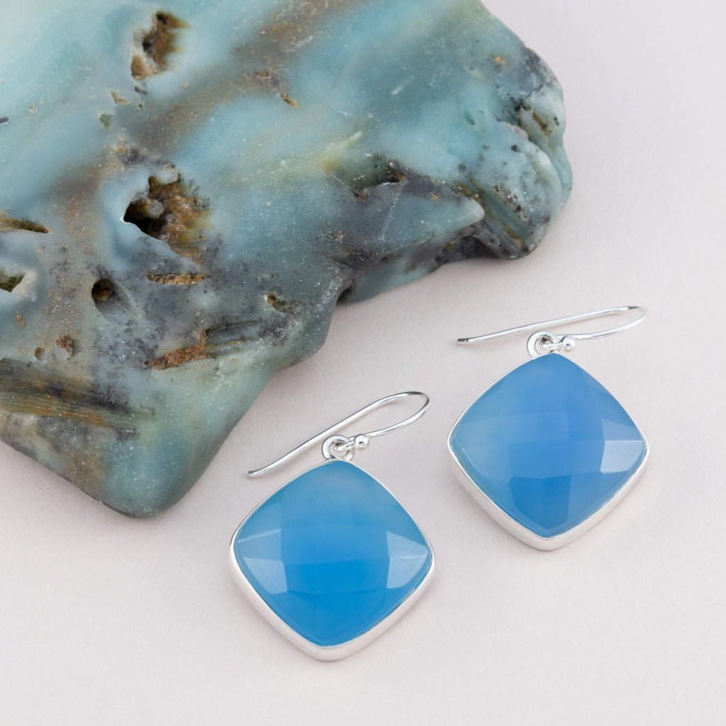 Blue chalcedony deals jewelry