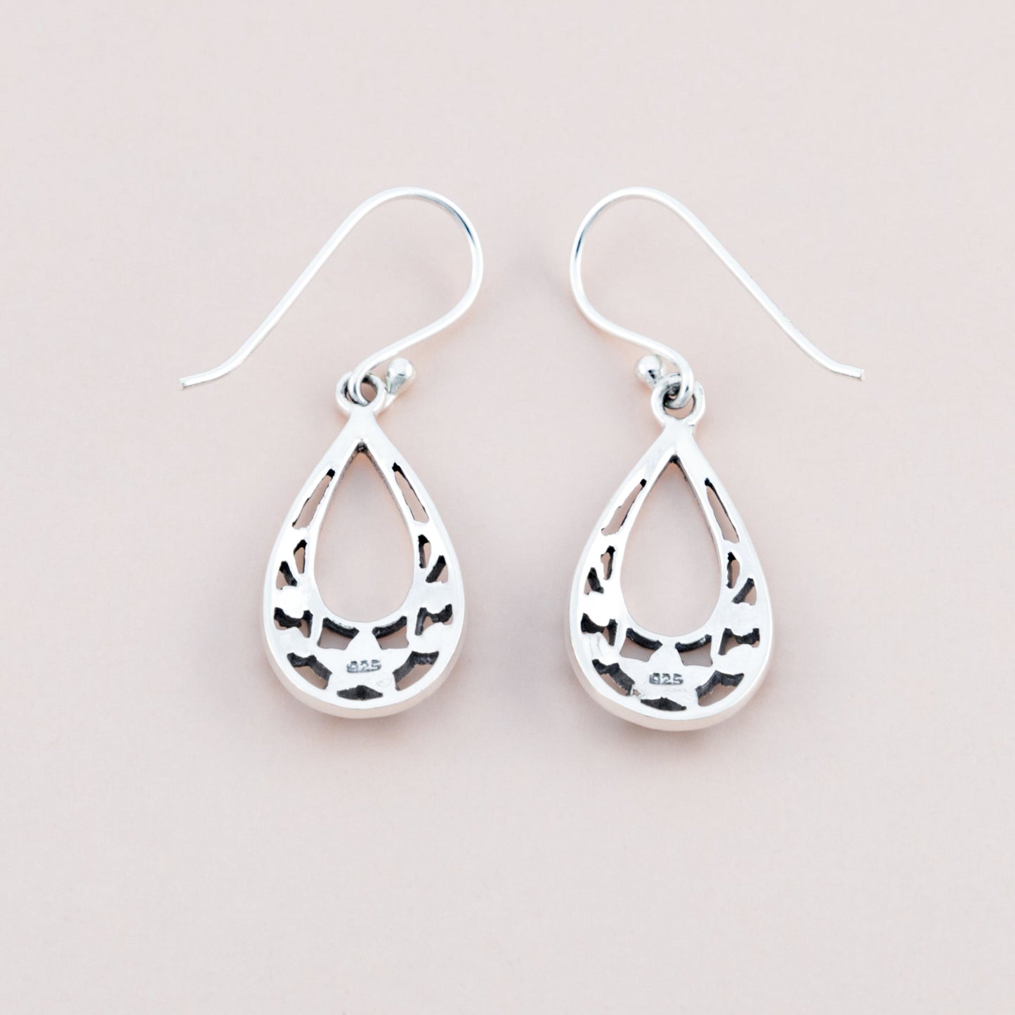 Droplet Marcasite Silver Earrings