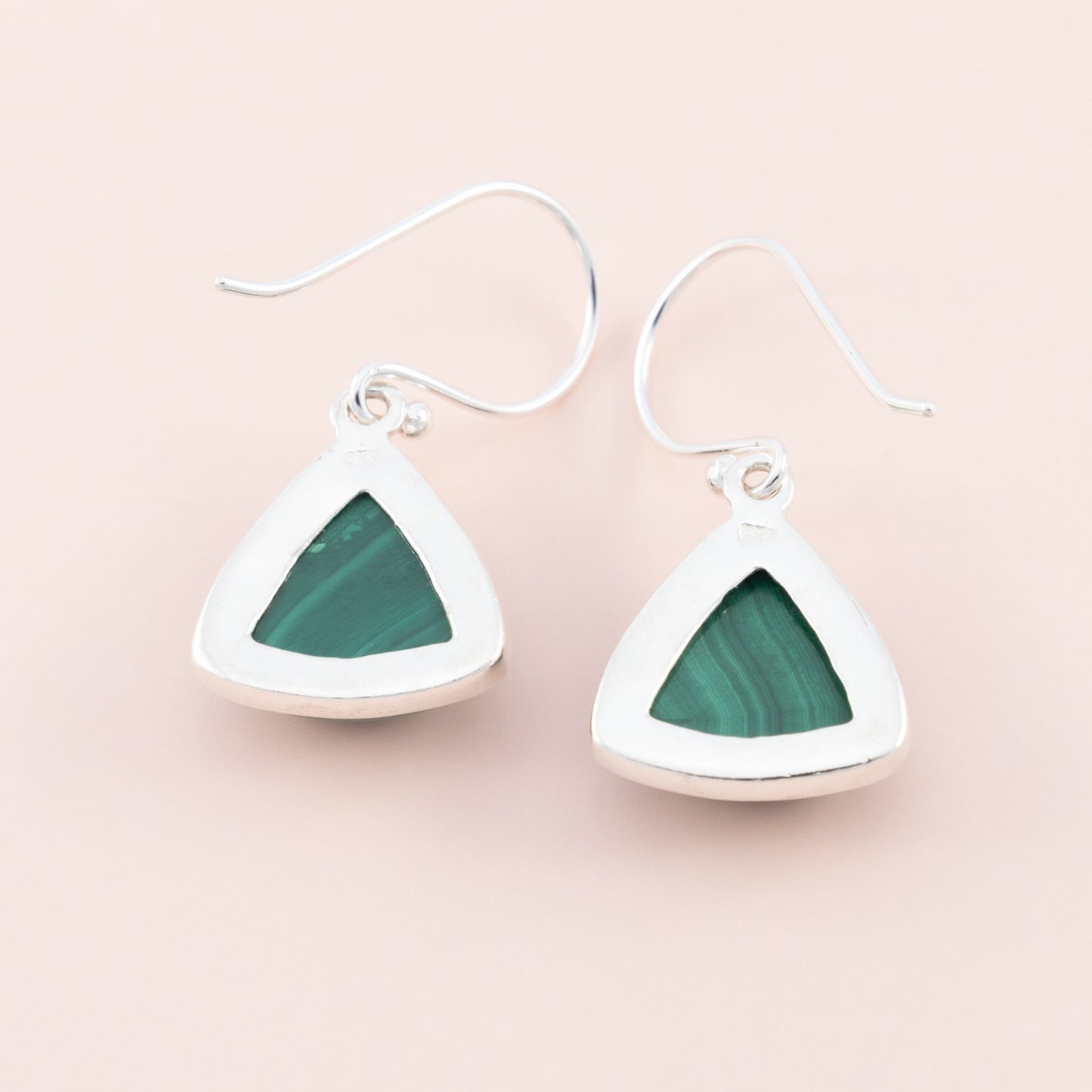 Malachite Gemstone Dangle Earrings