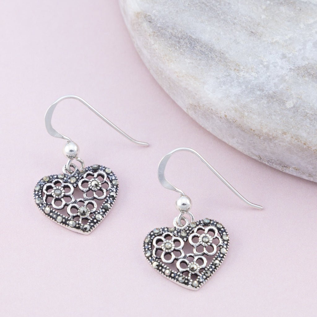 Marcasite 2025 dangle earrings