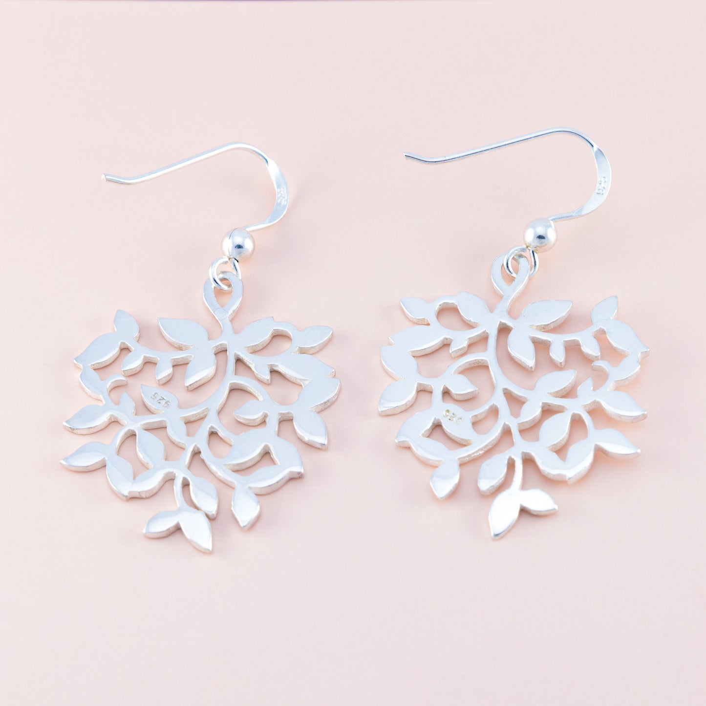 LAST PAIR - Multi Leaf Silver Earrings