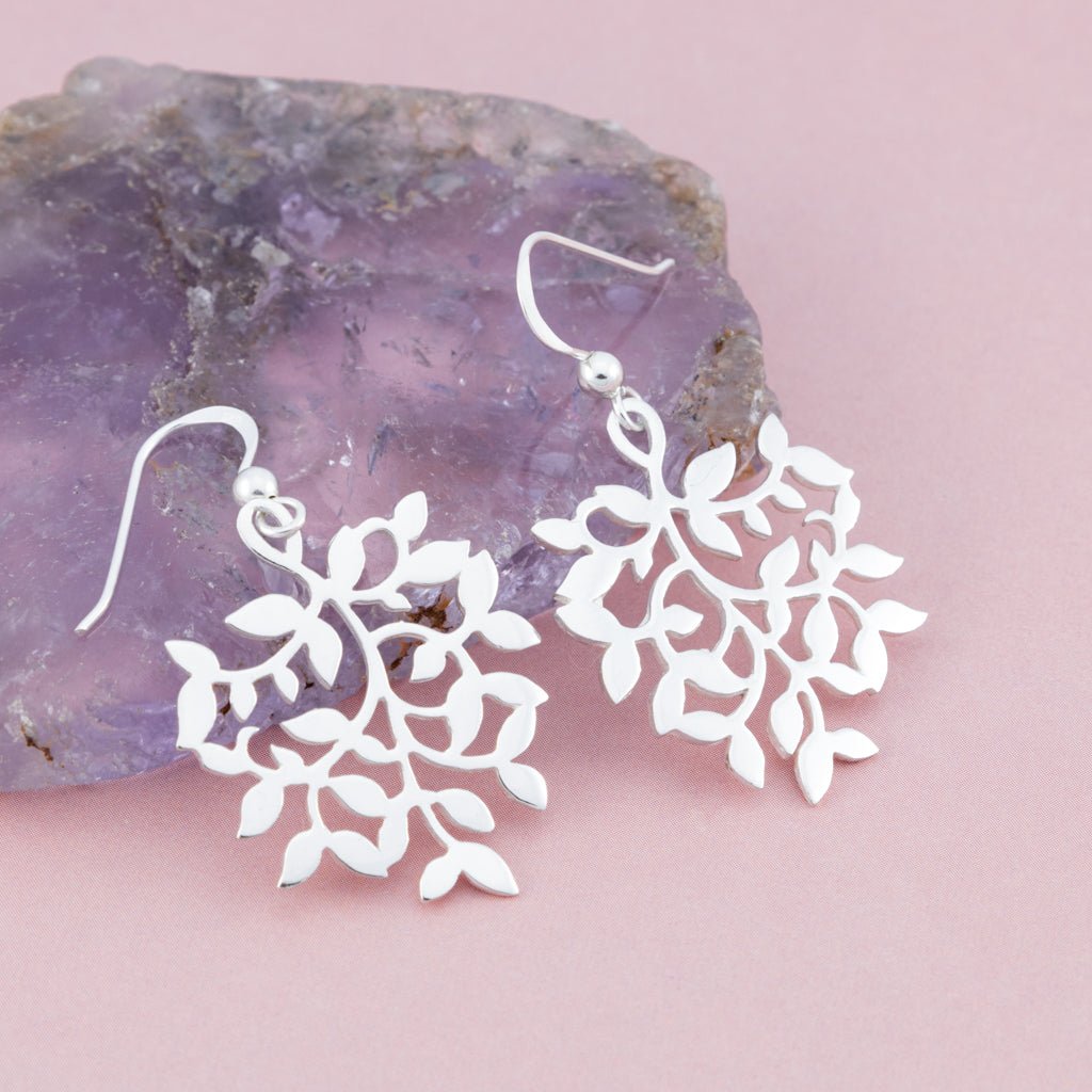 Sterling Silver Multi Leaf Earrings - The Silver Alchemist