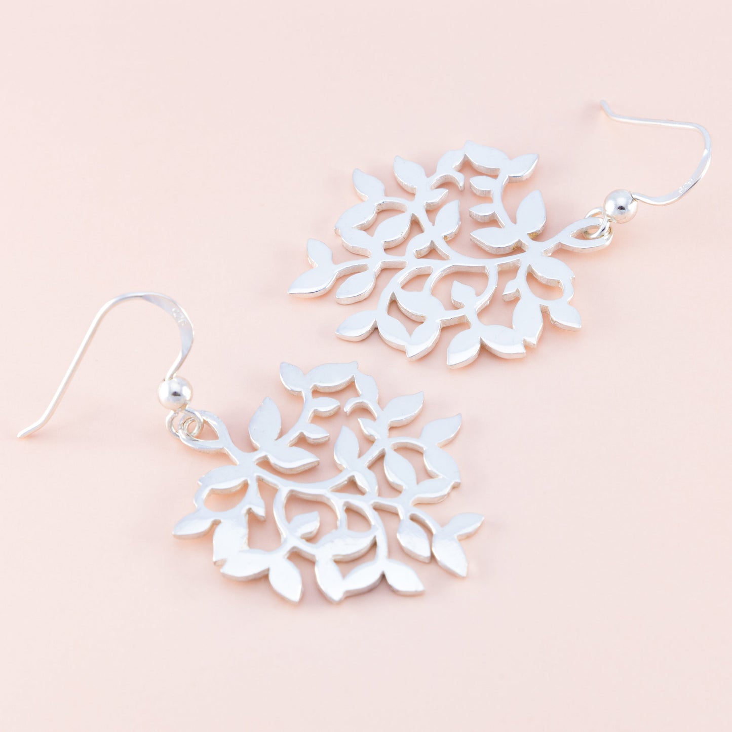 Sterling Silver Multi Leaf Earrings - The Silver Alchemist