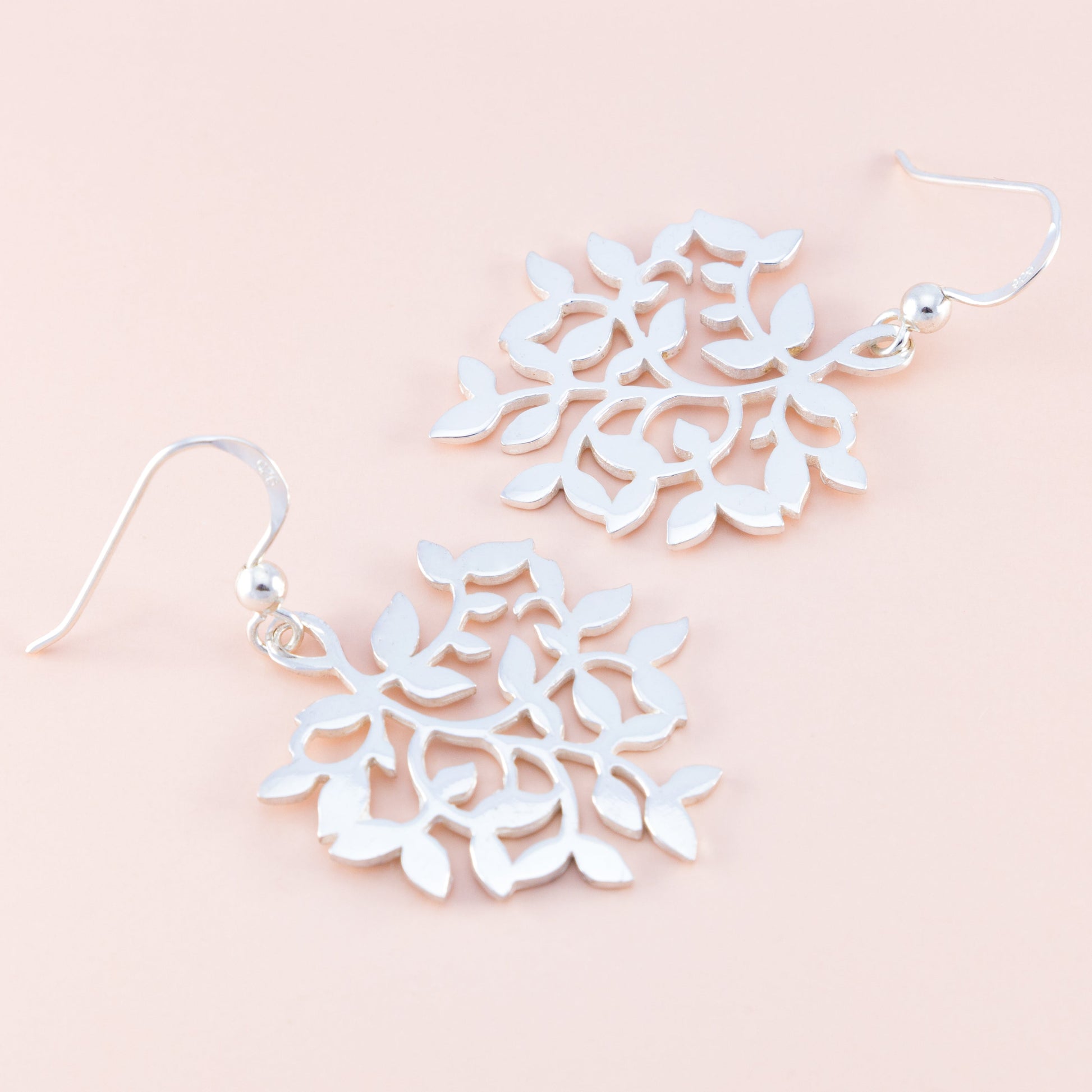 Sterling Silver Multi Leaf Earrings - The Silver Alchemist