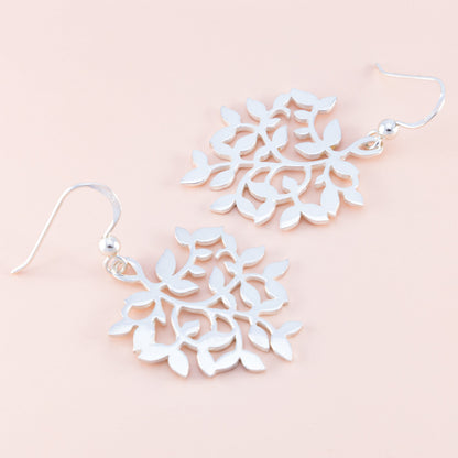Sterling Silver Multi Leaf Earrings - The Silver Alchemist