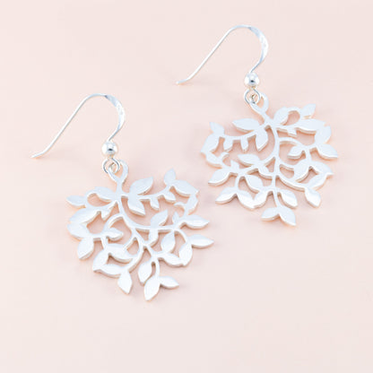 Sterling Silver Multi Leaf Earrings - The Silver Alchemist