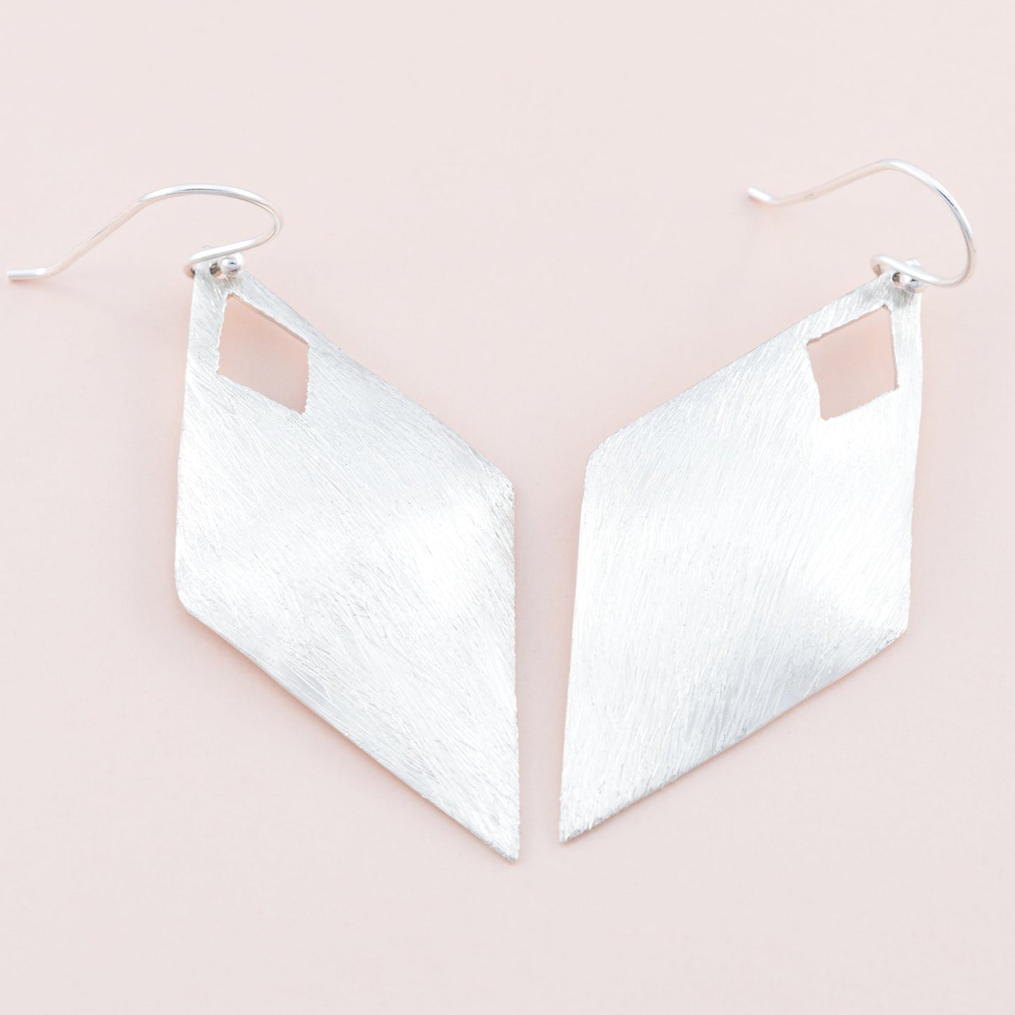 Sterling Silver Matte Drop Earrings - The Silver Alchemist