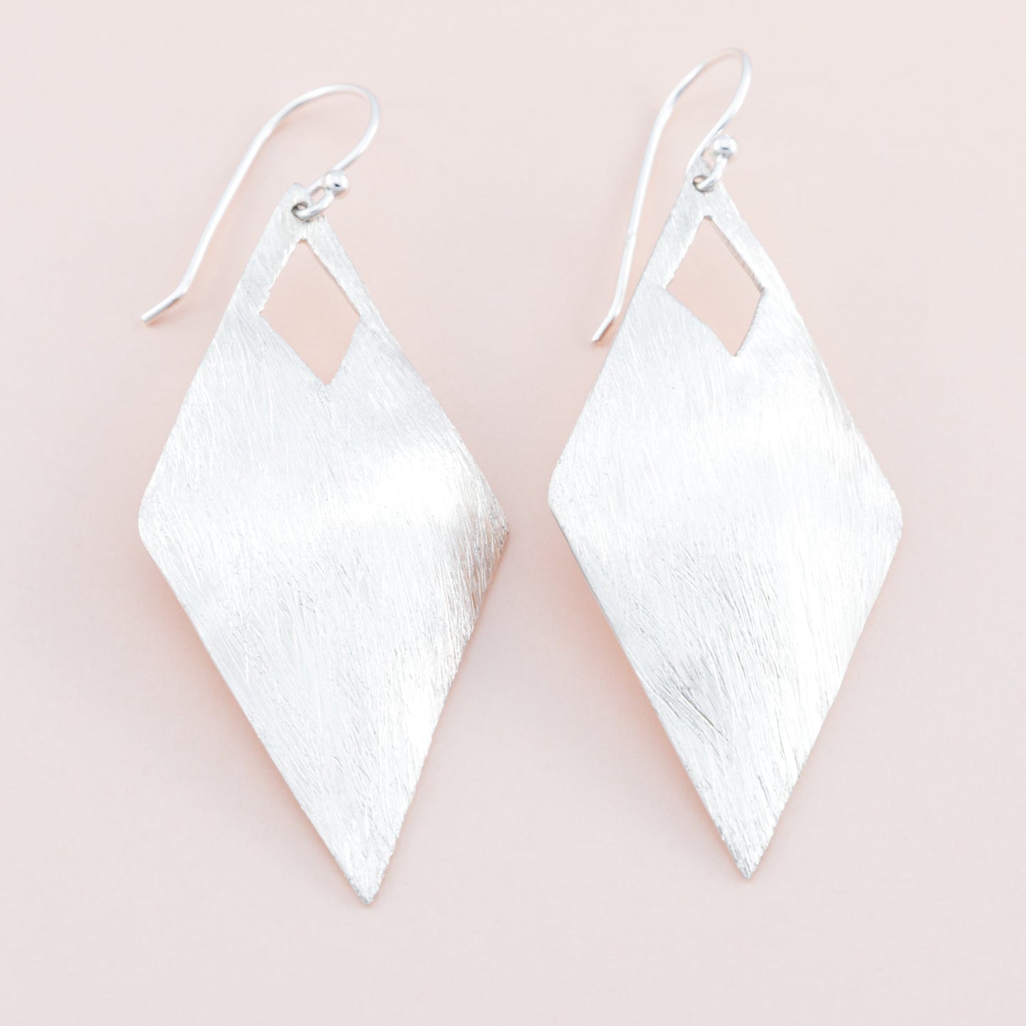 Sterling Silver Matte Drop Earrings - The Silver Alchemist