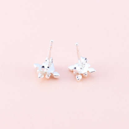 Snowflake Silver Studs