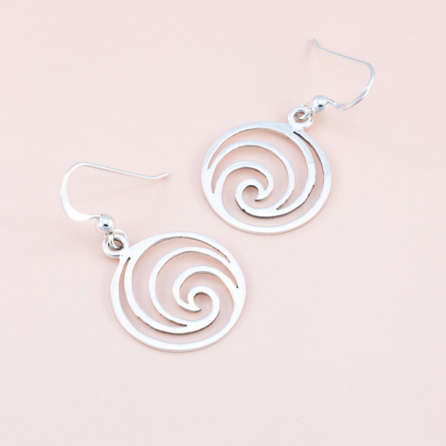 Sterling Silver Spiral Wave Earrings - The Silver Alchemist