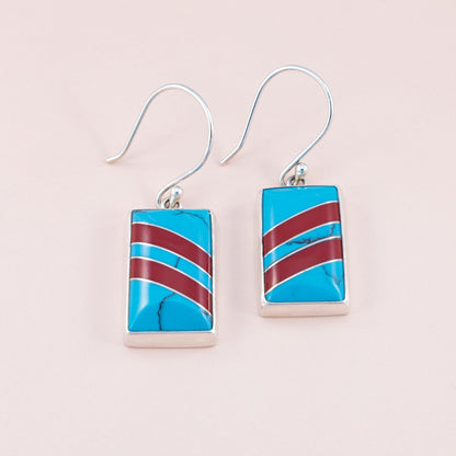 Sterling Silver Synthetic Howlite Earrings - The Silver Alchemist