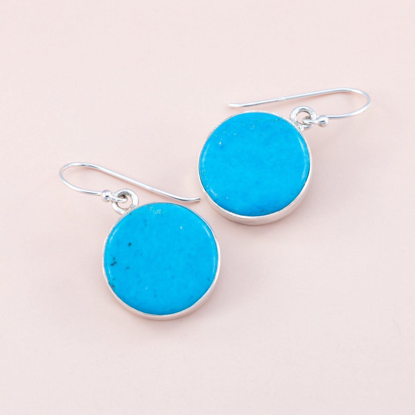 Sterling Silver Turquoise Gemstone Dangle Earrings - The Silver Alchemist