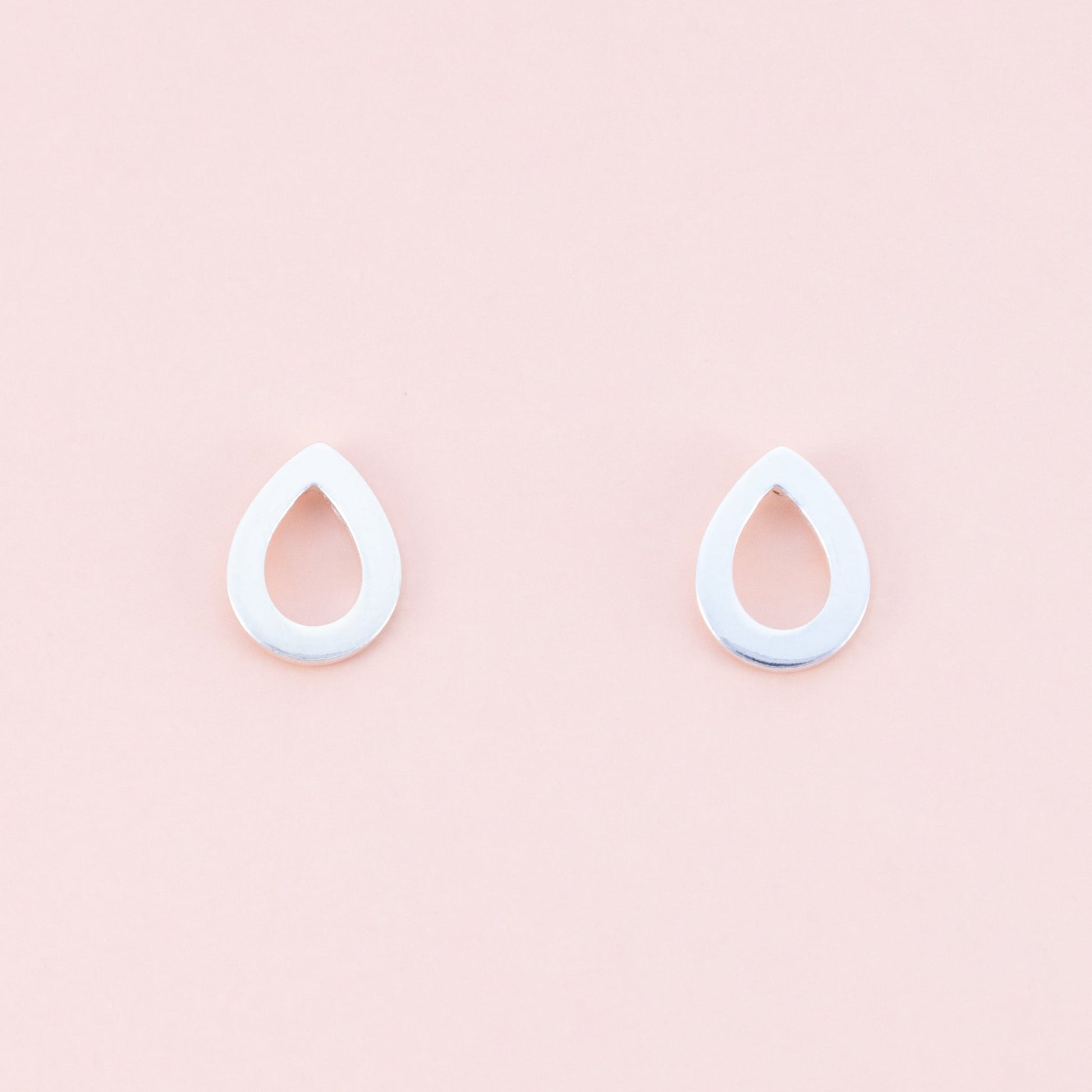 Sterling Silver Water Drop Studs - The Silver Alchemist