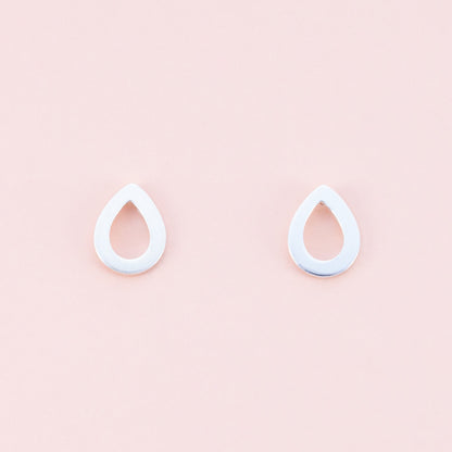 Sterling Silver Water Drop Studs - The Silver Alchemist