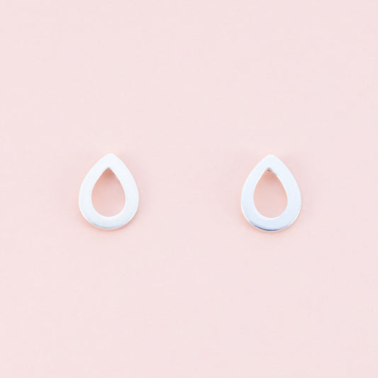 Sterling Silver Water Drop Studs - The Silver Alchemist